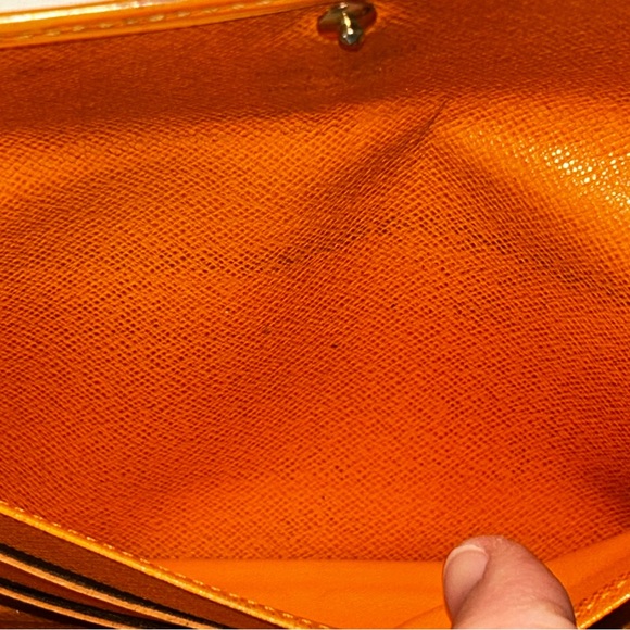 VTG Louis Vuitton Epi Porte Tresor Long Wallet Mandarin Orange Leather S#CA0065 - Picture 6 of 12